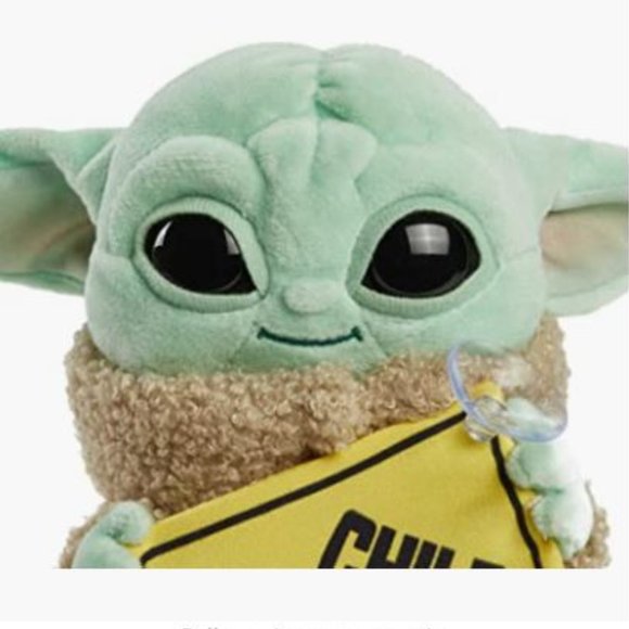 NEW The Mandalorian Grogu Plush “Child on Board” Sign Star Wars Yoda - Picture 2 of 5